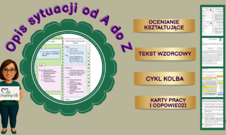 Opis sytuacji- scenariusz lekcji, karty pracy kl. IV-VIII
