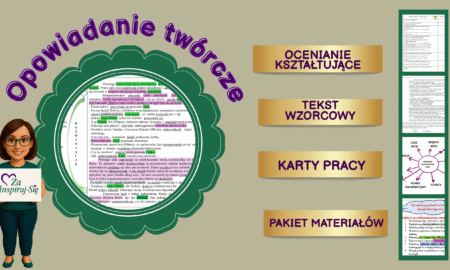Opowiadanie twórcze – scenariusz, karty pracy , zadania kl. VII- VIII