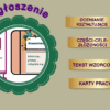 Ogłoszenie w kl. IV-VIII - karty pracy