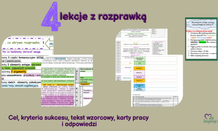 Rozprawka od A do Z – scenariusz, karty pracy, wklejki