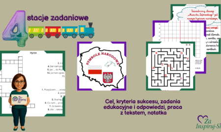 Mazurek Dąbrowskiego -hymn- scenariusz lekcji + prezentacja + stacje zadaniowe | kl. 4–8