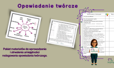 Opowiadanie twórcze – scenariusz, karty pracy , zadania kl. VII- VIII