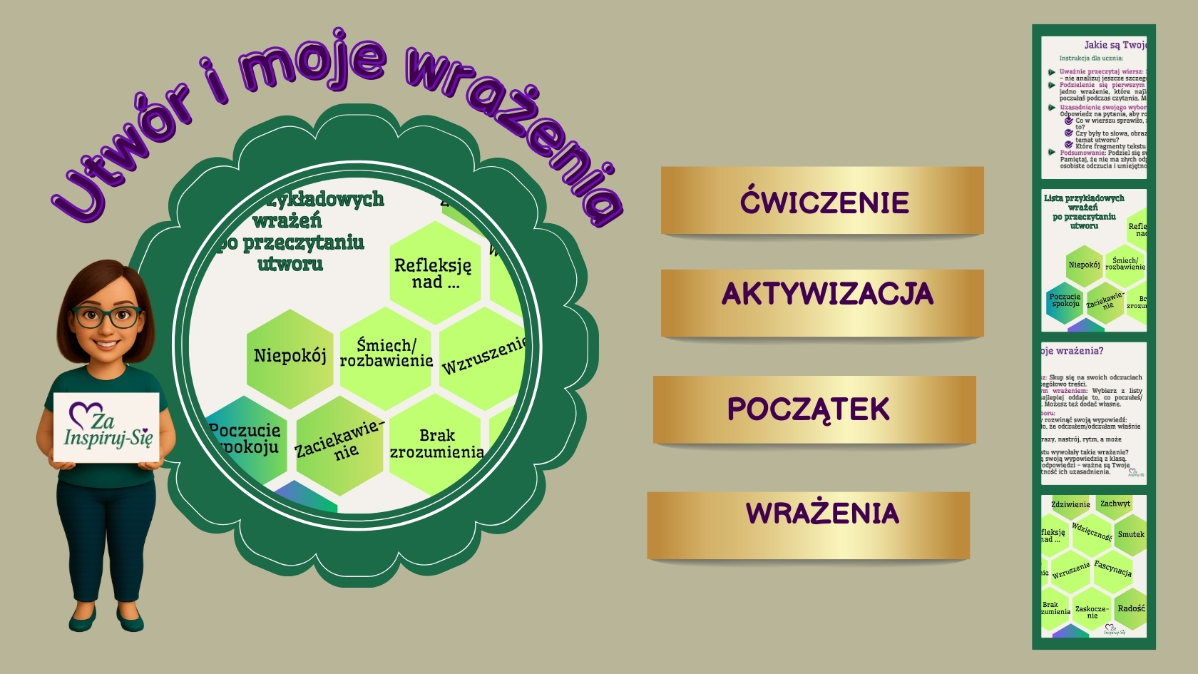 Pierwsze wrażenie- ćwiczenie do pracy z utworem